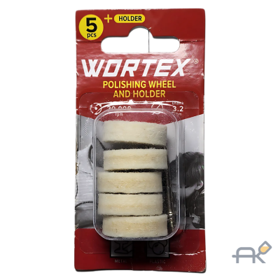 Полировальный круг 25 мм + держатель WORTEX (ETFP3225018)